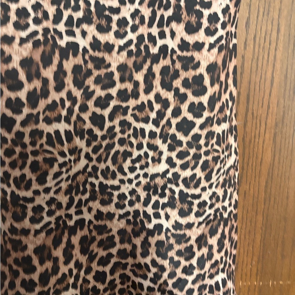 Anthropologie Leopard Print Mini Dress in Brown and Black - Picture 7 of 14